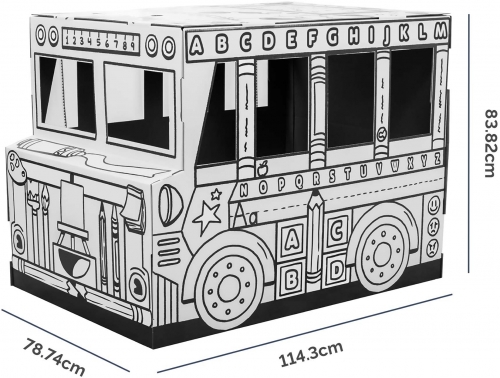 Cutie de colorat tip autobuz, Bankers Box Playhouse, Fellowes