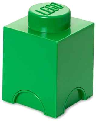Cutie depozitare 40011734 LEGO 1x1 verde inchis