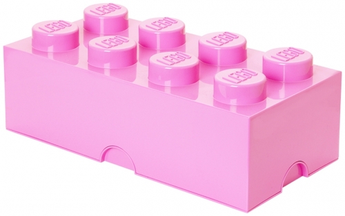 Cutie depozitare 40041738 LEGO 2x4 roz deschis