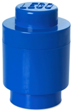 Cutie rotunda depozitare 40301731 LEGO 1x1 albastru inchis