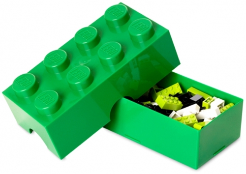 Cutie sandwich 40231734 LEGO 2x4 verde inchis