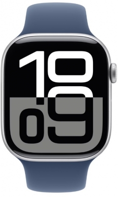 Apple Watch 10 GPS, Carcasa Aluminiu, Sport Band - M/L