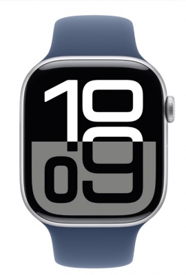 Apple Watch 10 GPS, Carcasa Aluminium, Sport Band - S/M