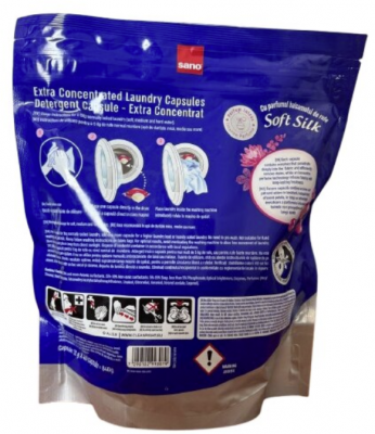 Detergent rufe, Sano Maxima Gel Capsule, Soft Silk, 40 buc/set