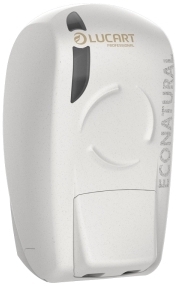 Dispenser de sapun Lucart, Econatural, alb, pentru rezerva, 400 ML