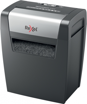 Distrugator documente manual REXEL MOMENTUM X308, P3, cross-cut (confeti), 8 coli, cos 15l