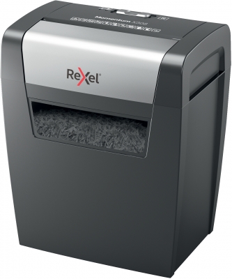 Distrugator documente manual REXEL MOMENTUM X308, P3, cross-cut (confeti), 8 coli, cos 15l