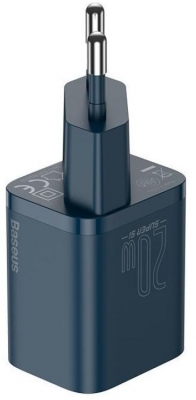 Incarcator retea Baseus Super Si, Quick Charge 20W, 1 x USB Type-C 5V/3A, albastru