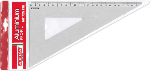 Echer aluminiu, 25 cm, 60°, Arda