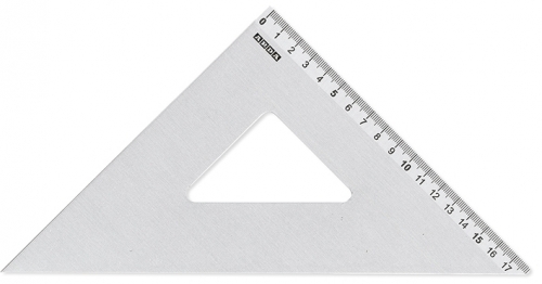 Echer aluminiu, 25 cm, 45°, Arda