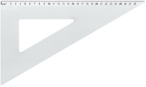 Echer aluminiu, 30 cm, 60°, Arda