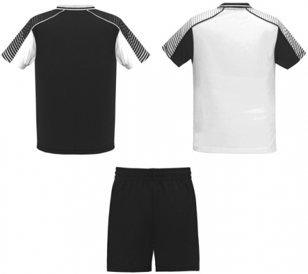 Echipament sportiv copii Juve, Unisex, alb-negru, Roly