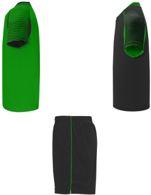 Echipament sportiv copii Juve, Unisex, verde tei-negru, Roly
