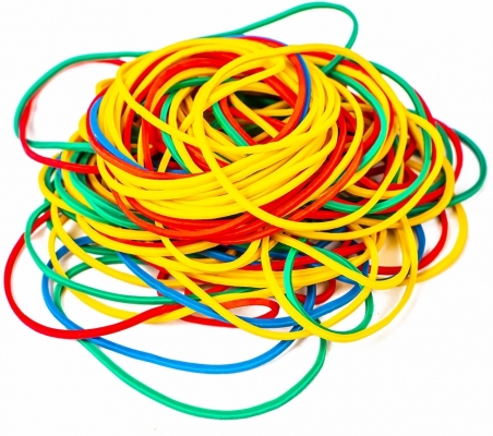 Elastice cauciuc Nebo, diferite culori, 50 mm, 100g