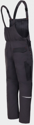 Pantaloni pieptar Stenso iarna Kastor, gri/negru