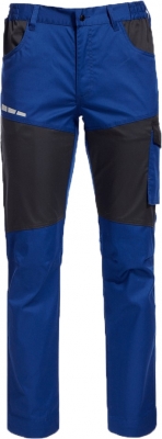 Pantaloni talie Stenso, eos stretch, albastru/gri