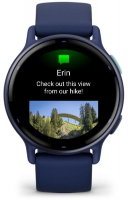 Ceas smartwatch Garmin vívoactive 5 Blue/Blue Metal