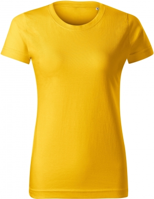 Tricou basic free, dama, galben, Malfini
