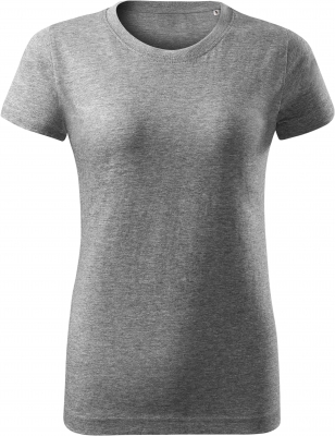 Tricou basic free, dama, gri inchis, Malfini