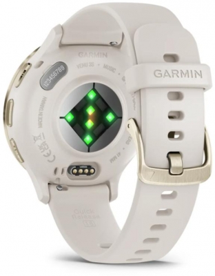 Ceas Garmin Venu 3S, Ivory/ Soft Gold