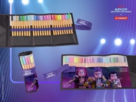 Fineliner Stabilo Point 88 K-Pop Demon Hunters, 0.4 mm, 25 bucati/set