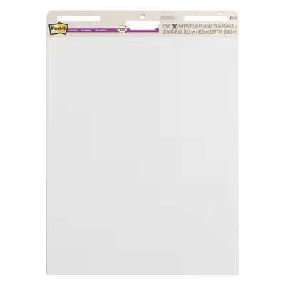 Foi adezive, Post-It Super Sticky, Meeting Charts, 63.5 x 76.2 cm, 30 file/buc, 2 buc/set, 3M