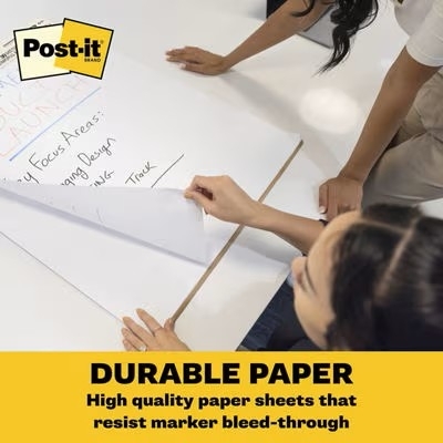 Foi adezive, Post-It Super Sticky, Meeting Charts, 63.5 x 76.2 cm, 30 file/buc, 2 buc/set, 3M