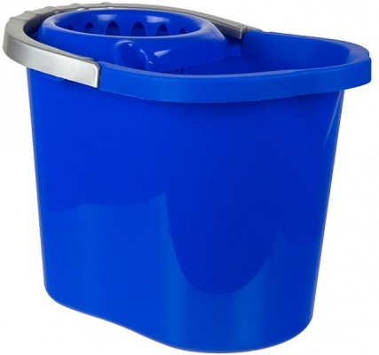 Galeata Gospodina, ovala din plastic, cu storcator detasabil, 13L, diverse culori