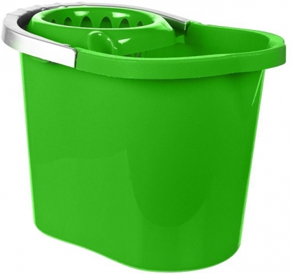Galeata Gospodina, ovala din plastic, cu storcator detasabil, 13L, diverse culori