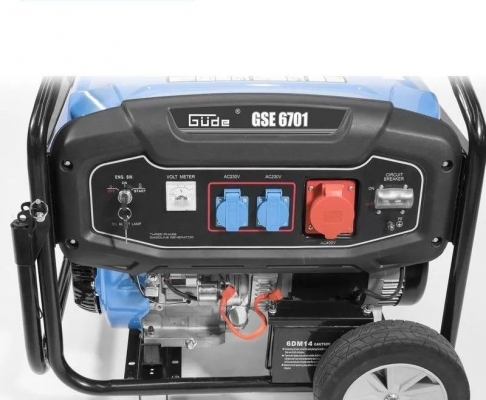 Generator Electric Manutan GSE 6701, 5000W, 420cm, 4 Timpi, AVR, pornire electrica si manuala, 230V/400V, 25L, protectie suprasarcina