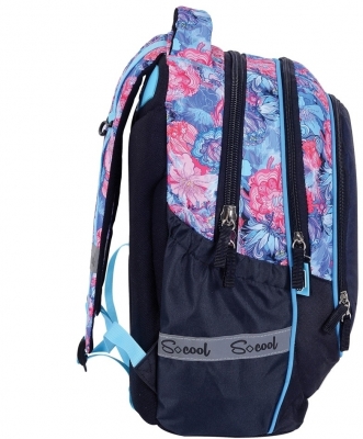 Ghiozdan anatomic usor S-Cool Flowers Urban