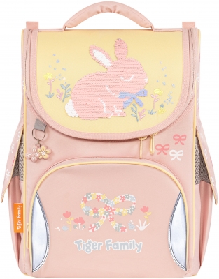 Ghiozdan neechipat Nature Quest Pro, Bows and Bunny, Tiger