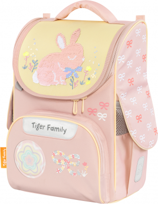 Ghiozdan neechipat Nature Quest Pro, Bows and Bunny, Tiger
