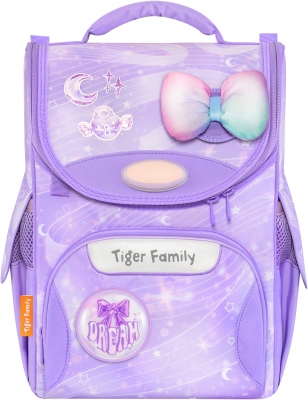 Ghiozdan neechipat Nature Quest Pro, Purple Dreams, Go Green, Tiger