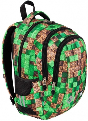 Ghiozdan prescolari, ergonomic, impermeabil, colectia St.Right Pixel Cubes