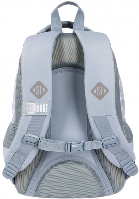 Ghiozdan prescolari, ergonomic, impermeabil, colectia St.Right Silver Cats