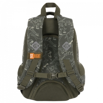 Ghiozdan prescolari, ergonomic, impermeabil, elemente reflectorizante, colectia St.Right t-rex Junior