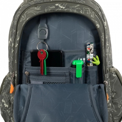 Ghiozdan prescolari, ergonomic, impermeabil, elemente reflectorizante, colectia St.Right t-rex Junior