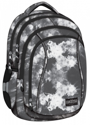 Ghiozdan scolar 4 compartimente, ergonomic, impermeabil, colectia St.Right Grey Clouds