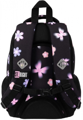 Ghiozdan ergonomic St.Right, 3 compartimente, Flower Mood