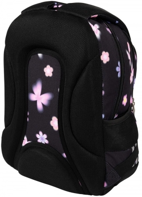 Ghiozdan ergonomic St.Right, 3 compartimente, Flower Mood