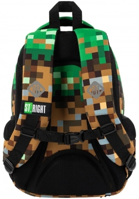 Ghiozdan ergonomic St.Right, 3 compartimente, Game Zone
