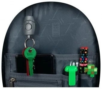 Ghiozdan ergonomic St.Right, 3 compartimente, Game Zone