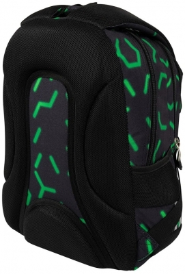 Ghiozdan ergonomic St.Right, 3 compartimente, Green Level