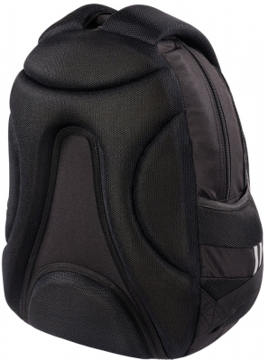 Ghiozdan scolar cu 4 compartimente, ergonomic, iImpermeabil, colectia St.Right Black Cats + cadou set agenda cu pix, St.Majewski, Wednesday mov