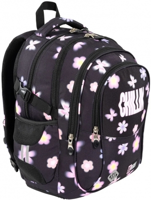Ghiozdan ergonomic St.Right, 4 compartimente, Flower Mood