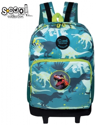 Ghiozdan scolar tip trolley Dino, S-Cool