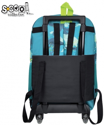 Ghiozdan scolar tip trolley Dino, S-Cool
