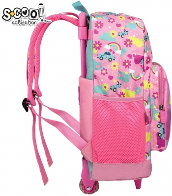 Ghiozdan trolley S-Cool Happy Rainbow