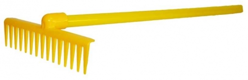 Grebla din plastic, 61 cm, galbena